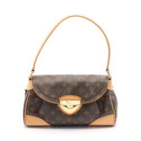 Louis Vuitton Beverly Shoulder Bag Leather Monogram Brown - Picture 1 of 8